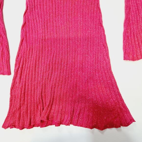 MORE TO COME Meira Mini Dress in Pink Metallic Medium - Picture 7 of 11